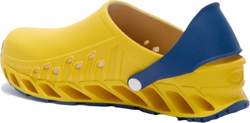 Saboti de lucru autoclavabili Evoflex, galben/navy blue, Scholl